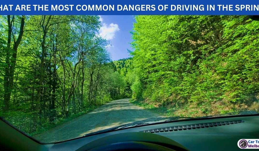 WHAT ARE THE MOST COMMON DANGERS OF DRIVING IN THE SPRING